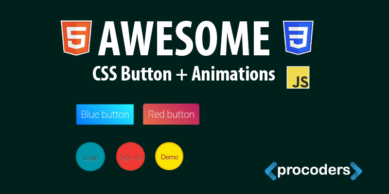 Top 26 CSS Buttons (Free Download) + Animations - Pro Coders Online