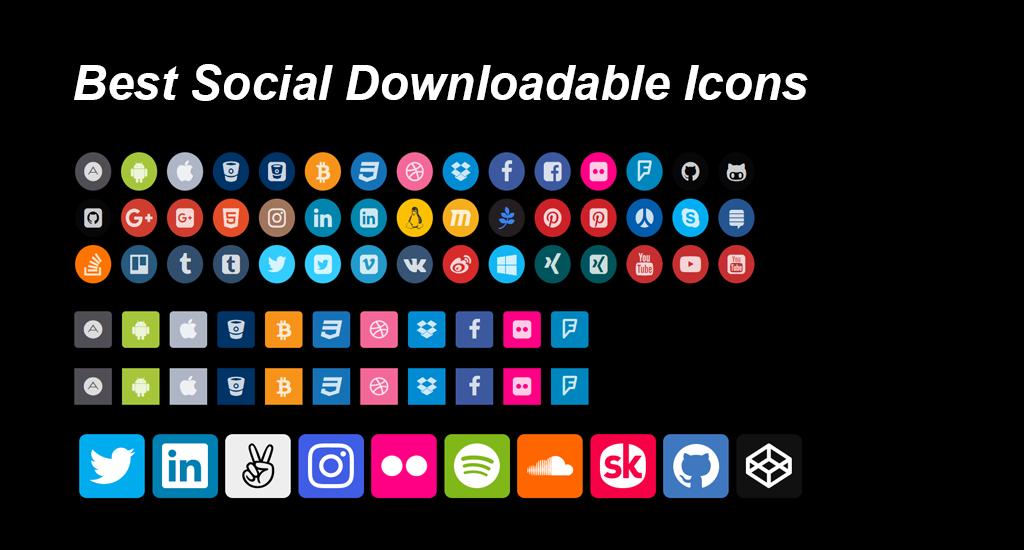 best social icons